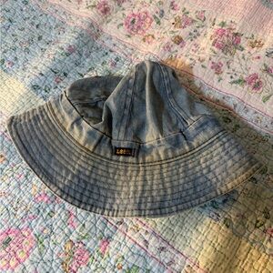 Vtg Lee Denim Chambray Daisy Mae Union Made USA Bucket Hat